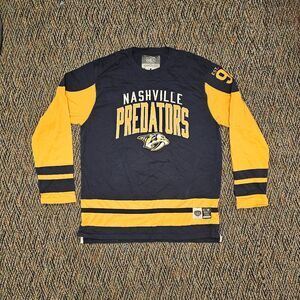 Old Time Hockey Causeway Collection NHL Nashville Predators Jersey Shirt Mens XL